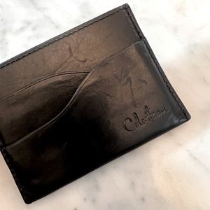 Cole Haan Black Leather Cardholder / Wallet